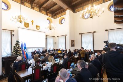 zdjęcie z sesji Rady Miasta Rzeszowa, fot. Grzegorz Bukała, Urząd Miasta Rzeszowa